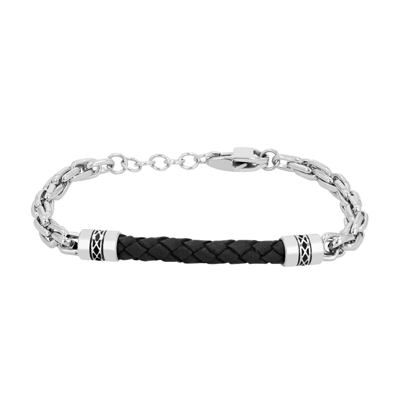 Herren Armband aus Edelstahl 21+3 cm