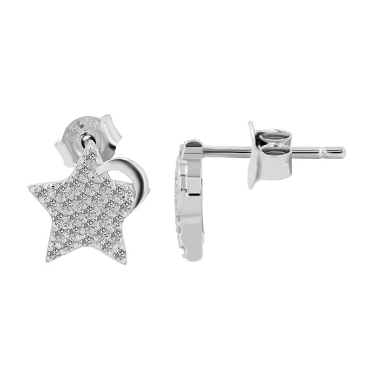 Damen Ohrringe – Ohrstecker aus 925 Silber mit Zirkonia