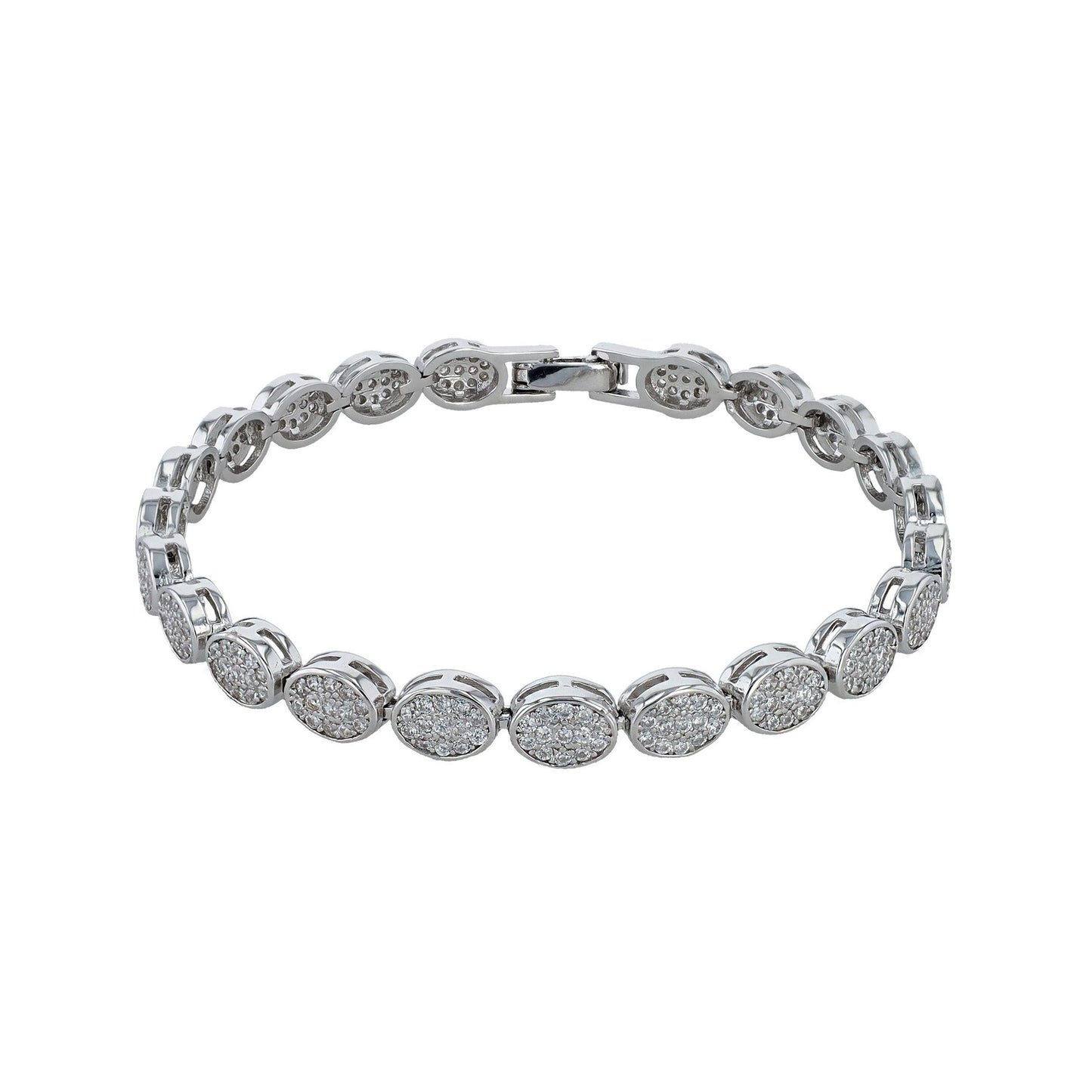 Damen Armband aus 925 Silber mit Zirkonia 19 cm
