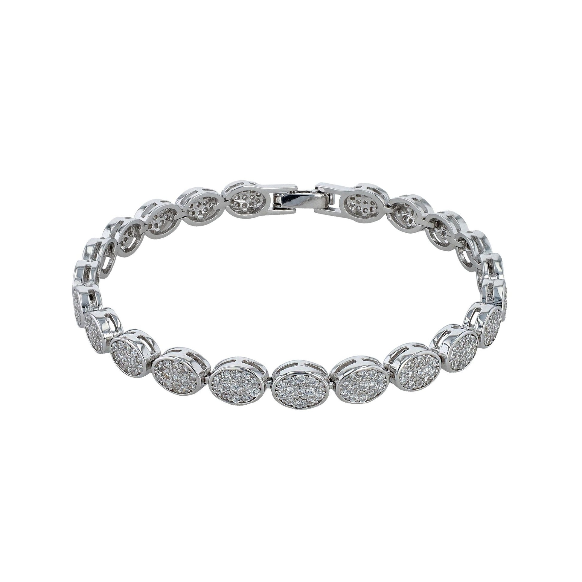 Damen Armband aus 925 Silber mit Zirkonia 19 cm