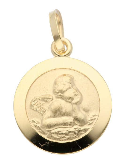 Adelia´s 585 Gold Anhänger Amor Ø 12 mm