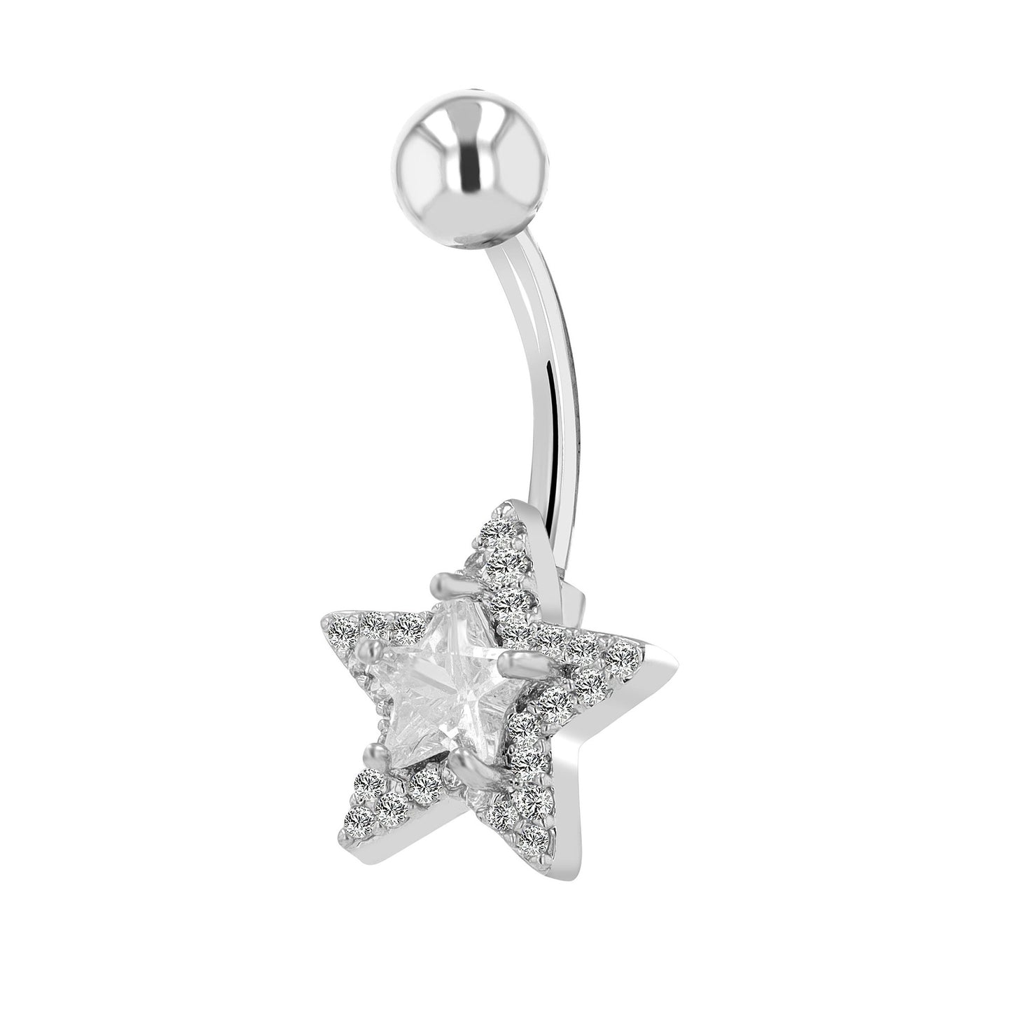 Damen Piercing – Stern aus Edelstahl