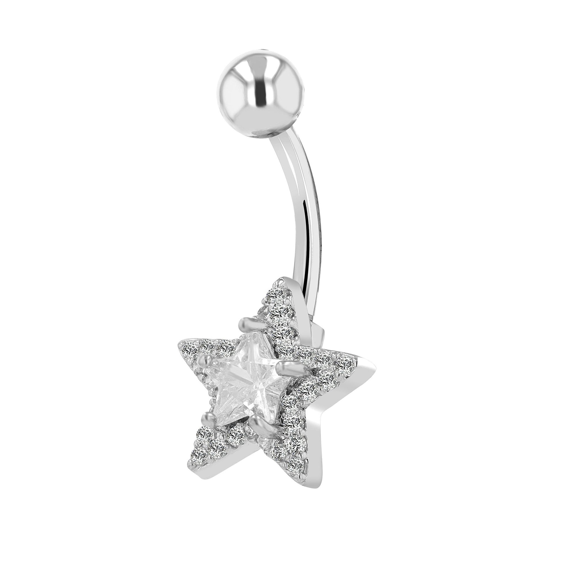 Damen Piercing – Stern aus Edelstahl