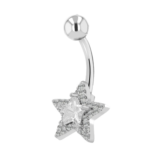 Damen Piercing – Stern aus Edelstahl