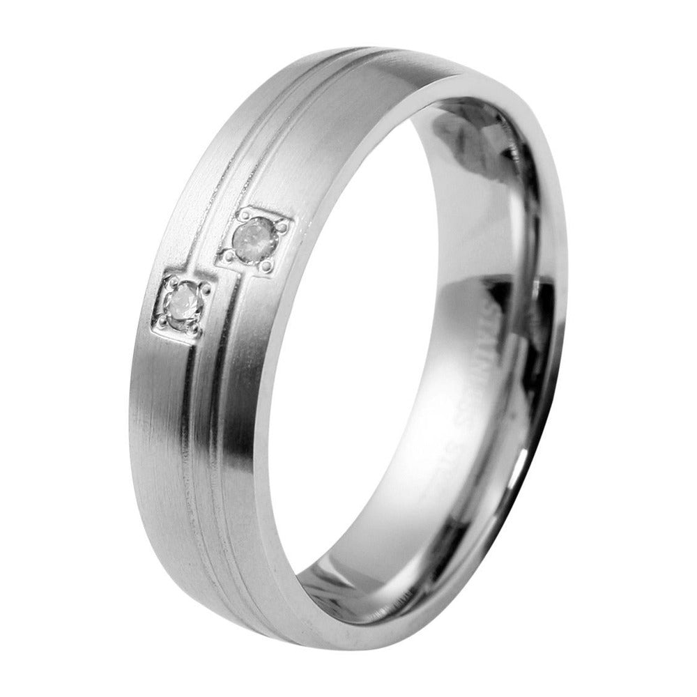 Damen Ring aus Edelstahl