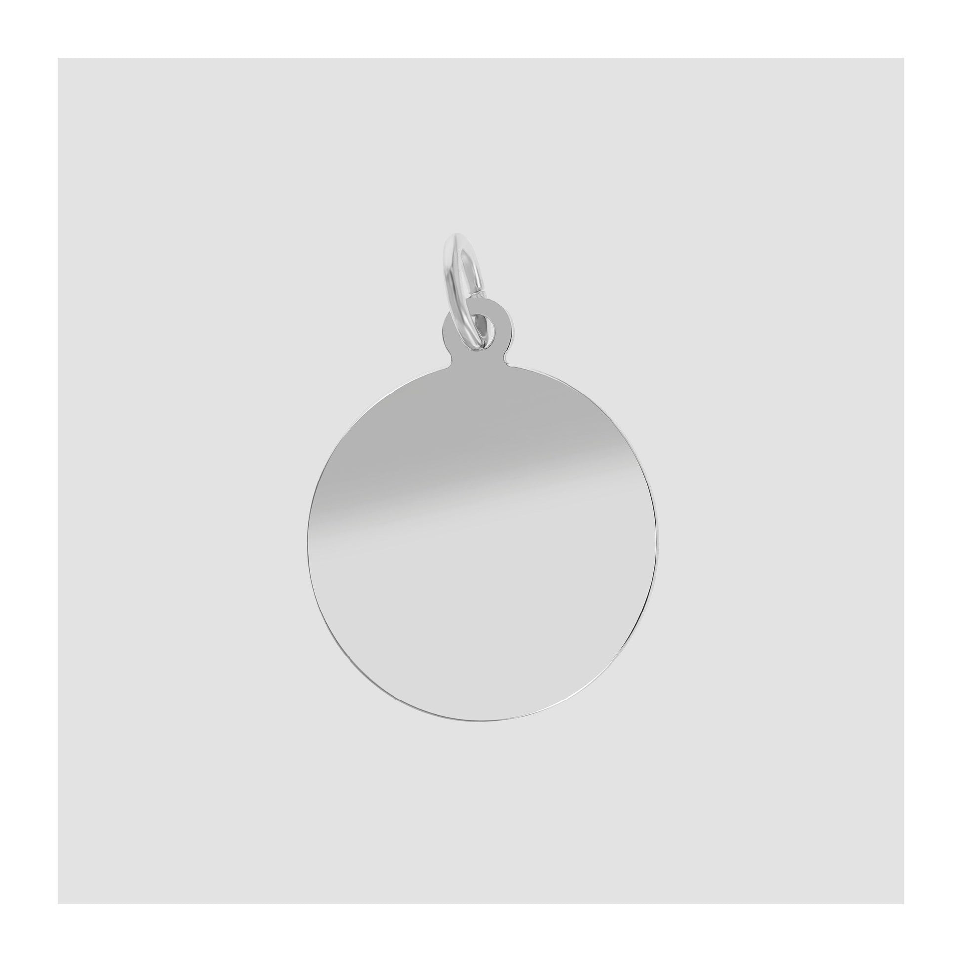 Unisex Anhänger – Münze Gravuranhänger aus 925 Silber