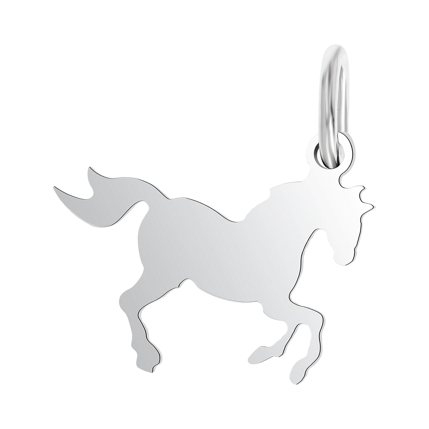 Mädchen Anhänger – Pferd Anhänger aus 925 Silber