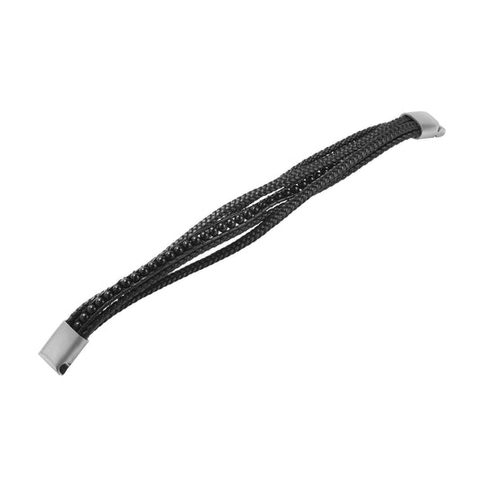 Unisex Armband – Lederarmband aus Leder mit Onyx 21 cm