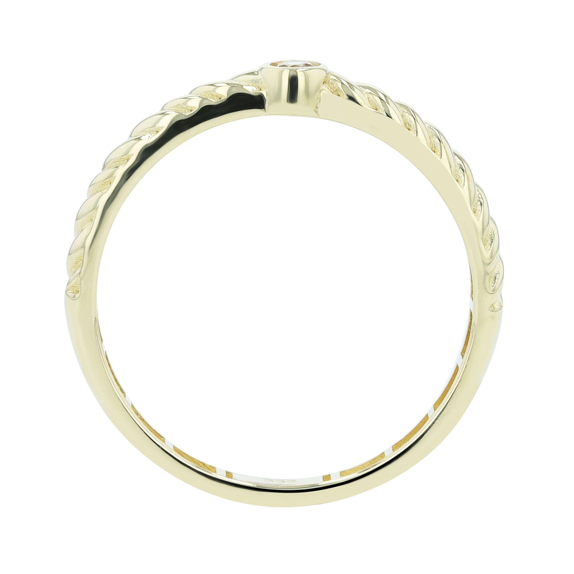 Damen Ring aus 333 Gold mit Zirkonia