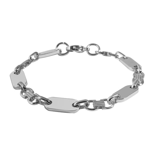 Unisex Armband aus Edelstahl 21 cm