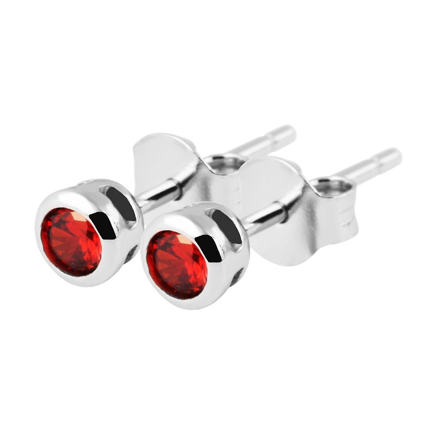 Kinder Ohrringe – Ohrstecker aus 925 Silber mit Zirkonia
