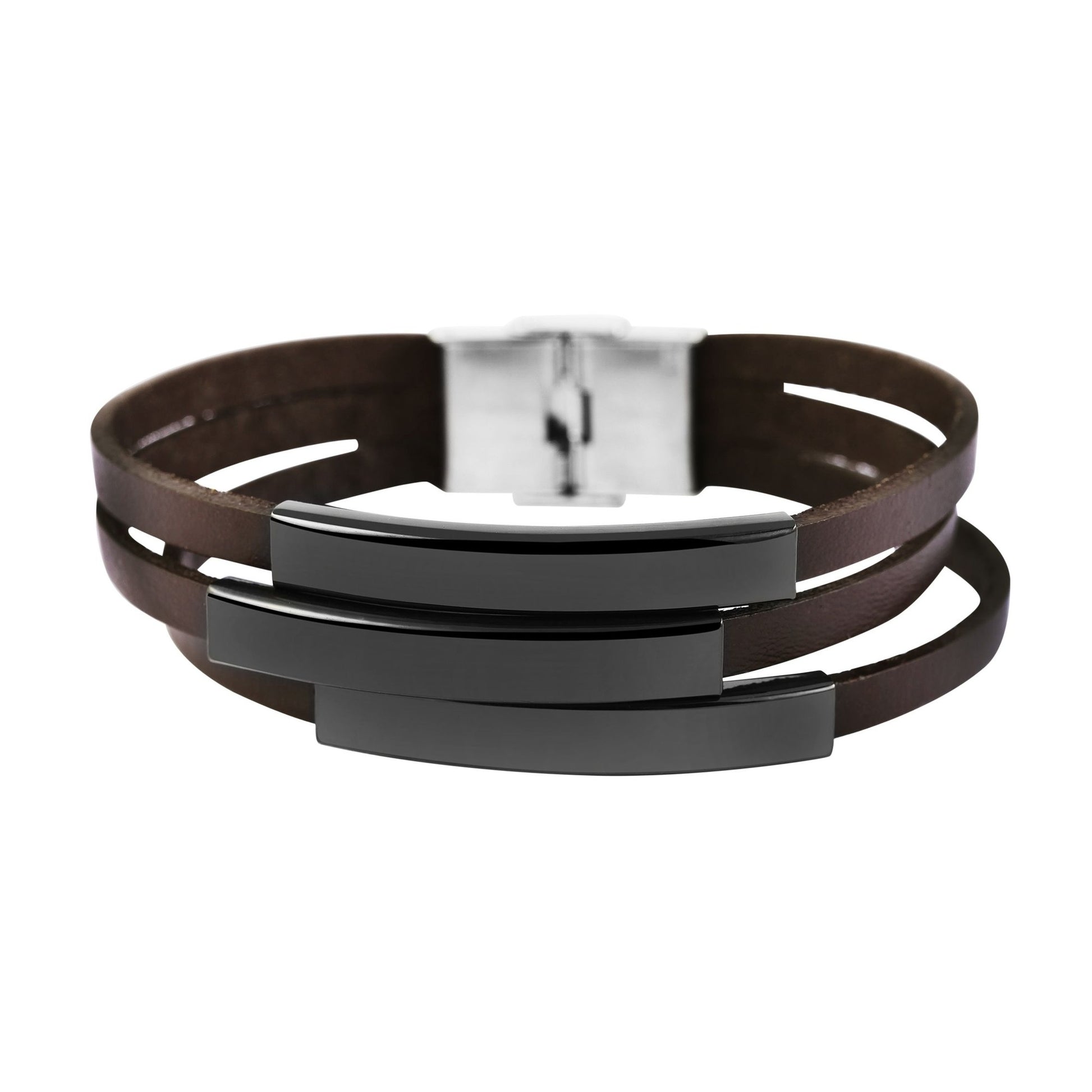 Unisex Armband aus Leder 21,5 cm