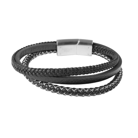 Herren Armband – Lederarmband aus Leder 21 cm