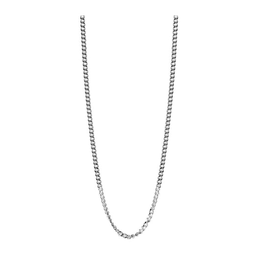 Unisex Halskette – Panzerkette aus 925 Silber 45 cm