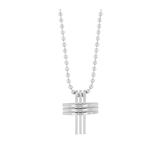 Unisex Halskette mit Anhänger – Kreuz aus Edelstahl