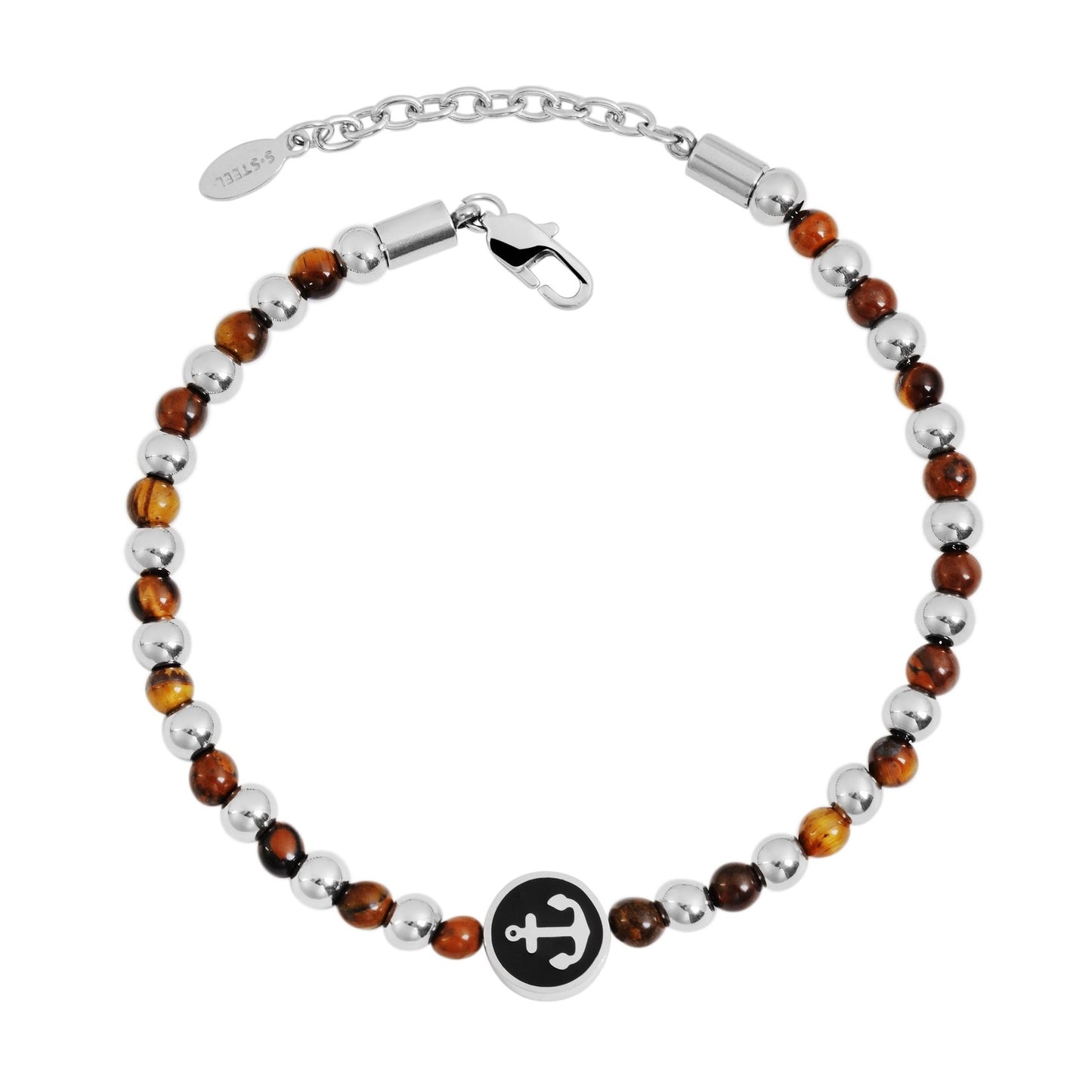 Unisex Armband – Kugelarmband aus Edelstahl 19+3 cm