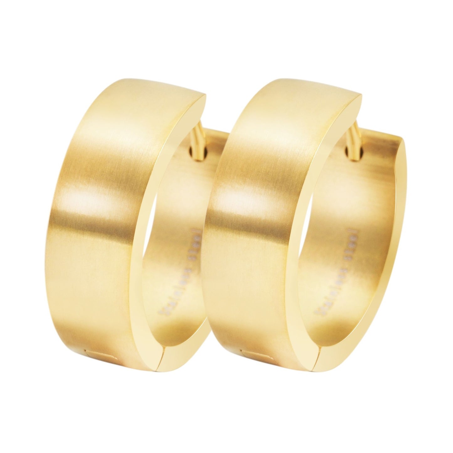 Unisex Ohrringe – Klappcreole aus Edelstahl