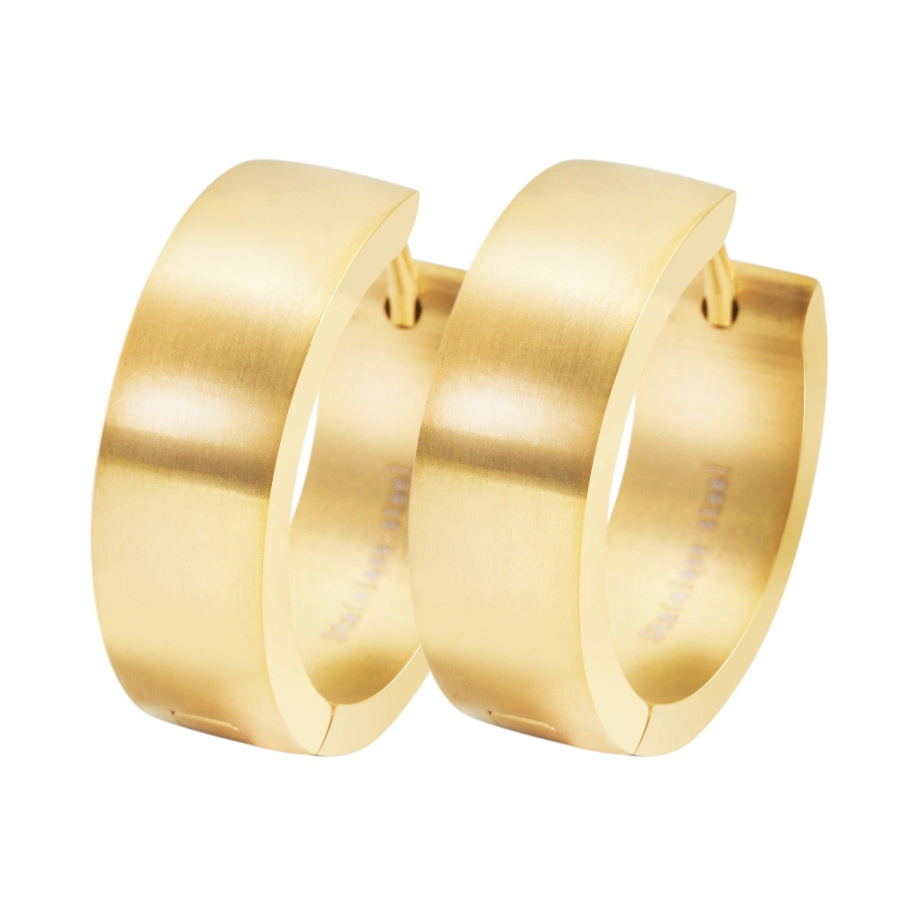 Unisex Ohrringe – Klappcreole aus Edelstahl