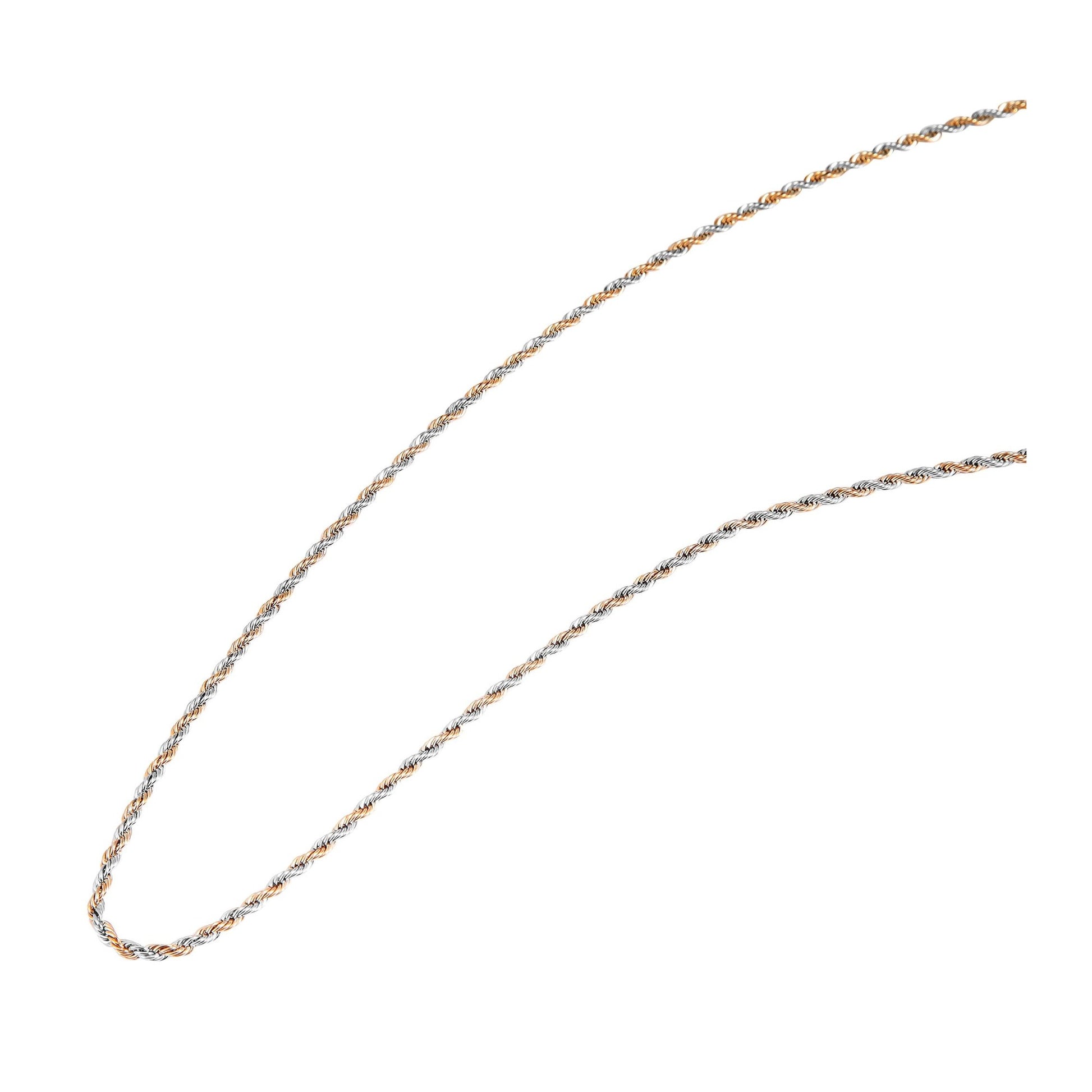 Unisex Halskette – Kordelkette aus Edelstahl 50 cm