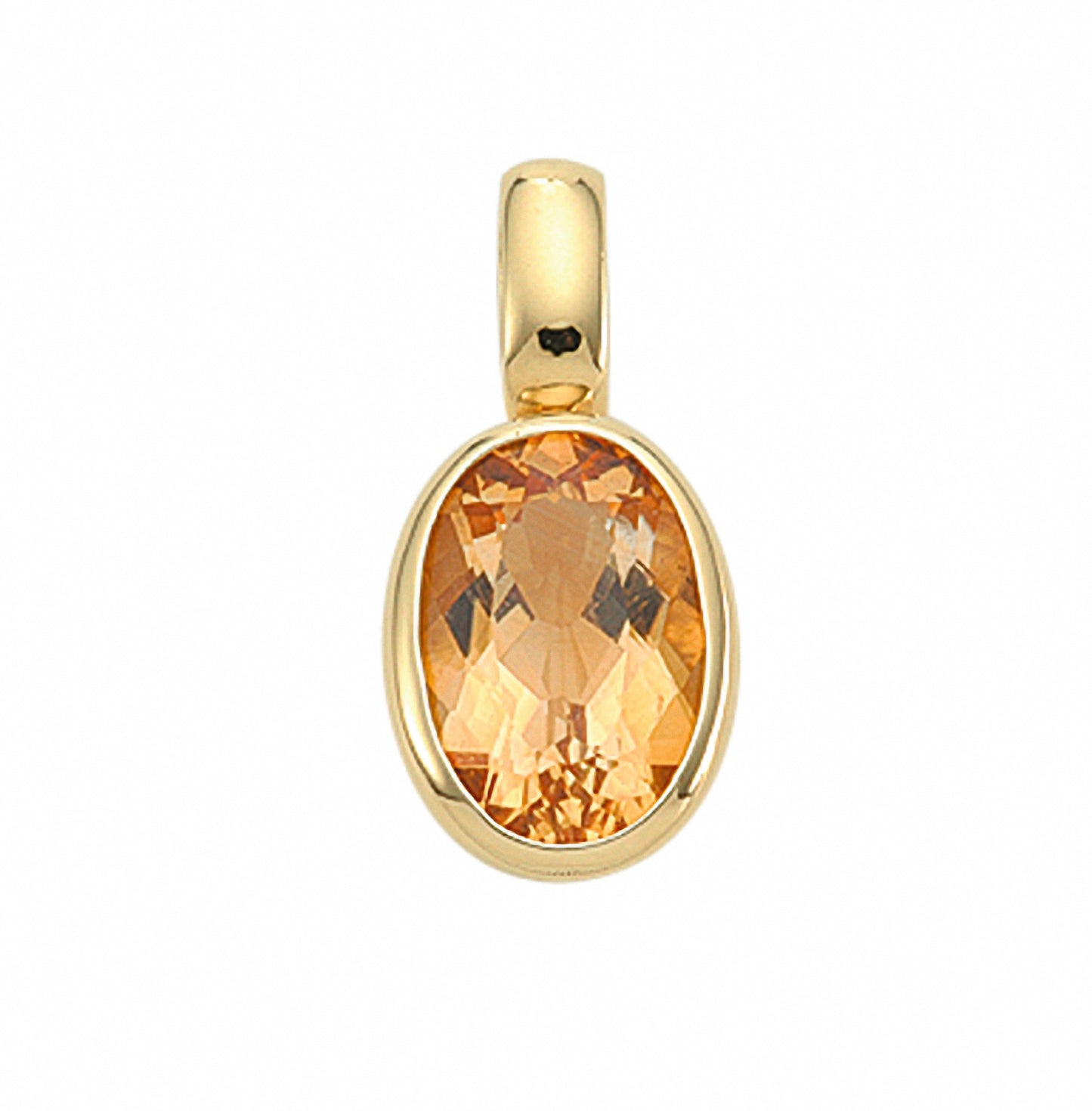 Adelia´s 585 Gold Anhänger mit Citrin