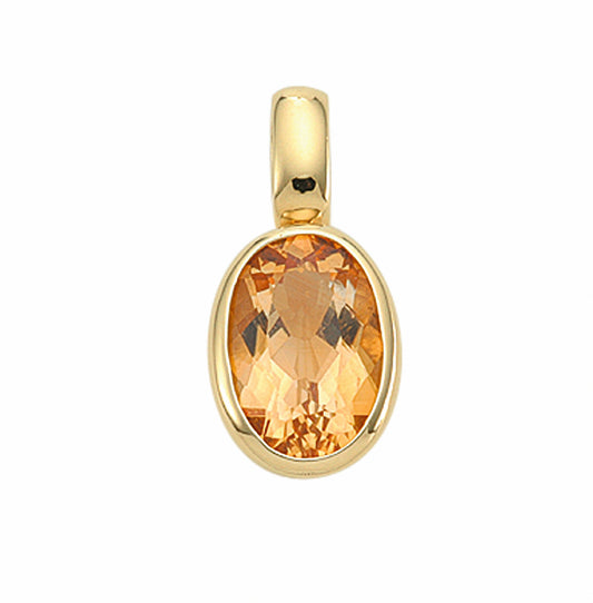 Adelia´s 585 Gold Anhänger mit Citrin