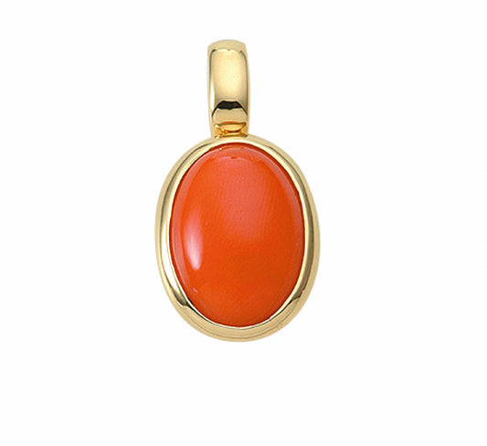 Adelia´s 585 Gold Anhänger mit Koralle