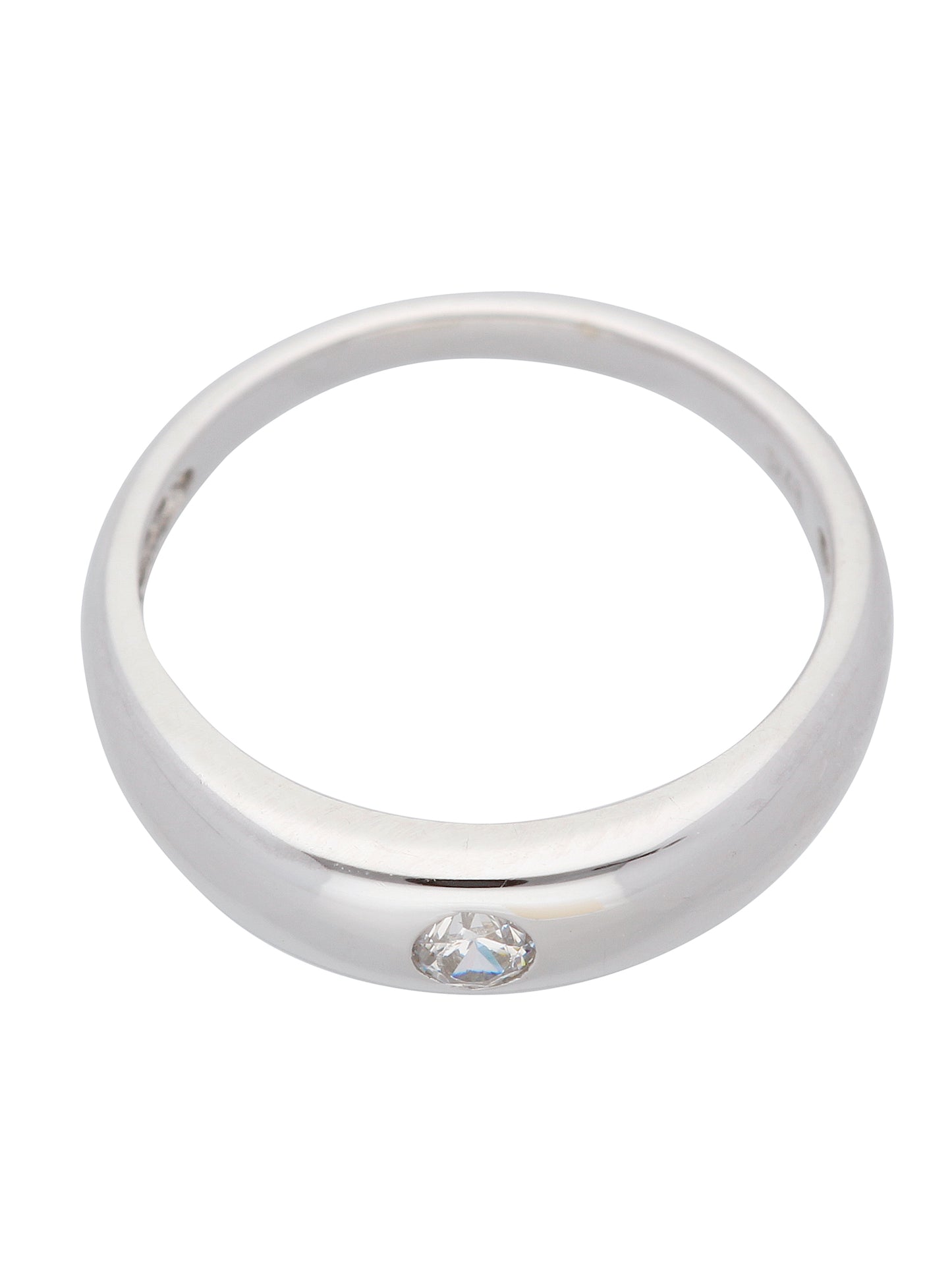 Adelia´s 375 Weißgold Anhänger mit Zirkonia Ø 11,2 mm