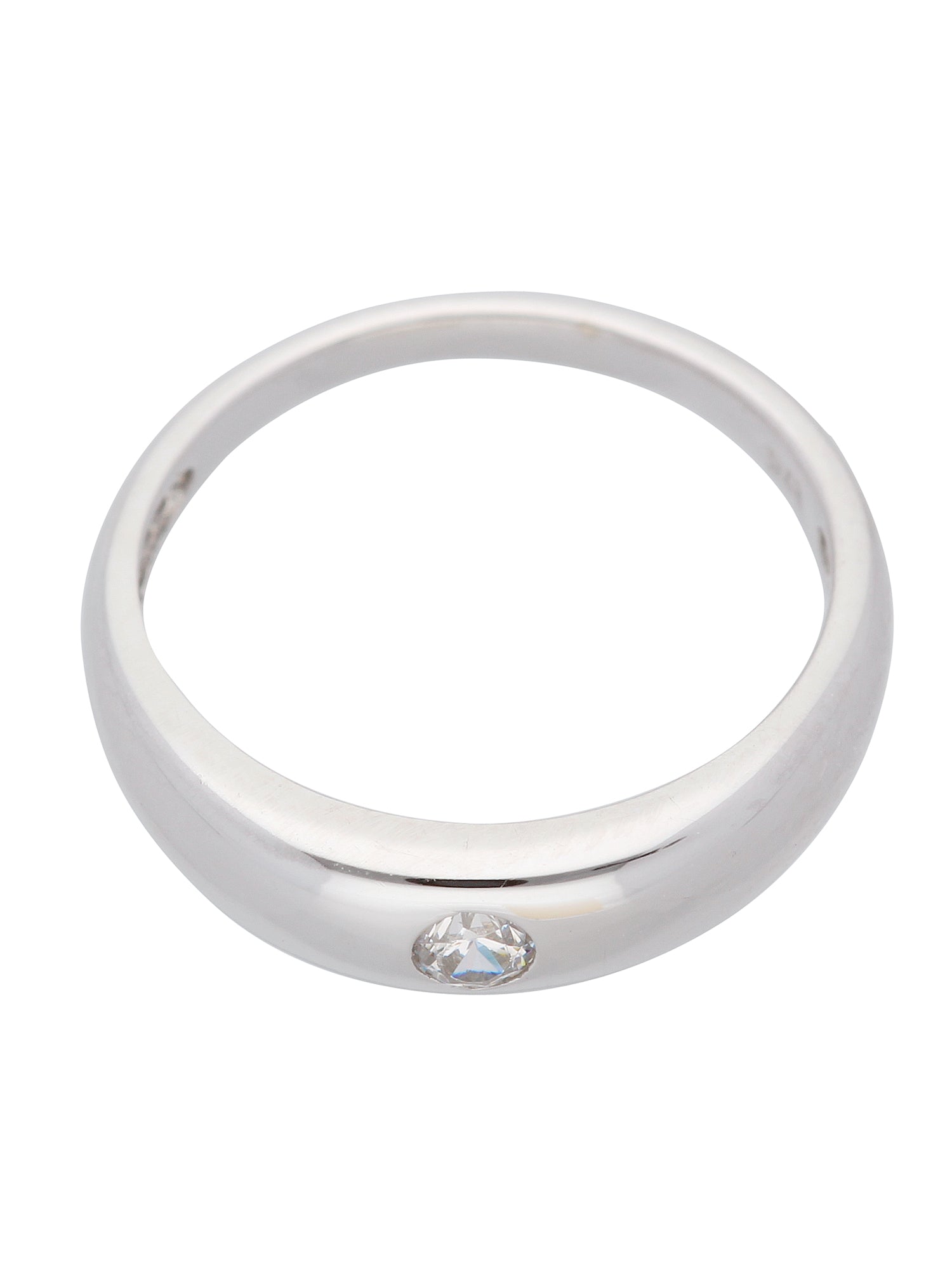 Adelia´s 375 Weißgold Anhänger mit Zirkonia Ø 11,2 mm