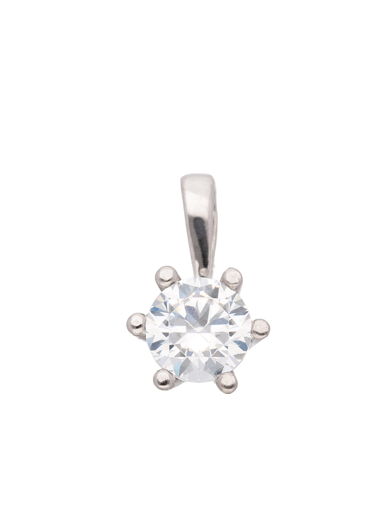 Adelia´s 333 Weißgold Anhänger mit Zirkonia Ø 4,5 mm