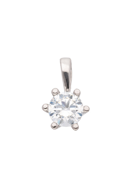 Adelia´s 333 Weißgold Anhänger mit Zirkonia Ø 4,5 mm