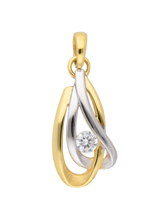 Adelia´s 333 Gold Anhänger mit Zirkonia