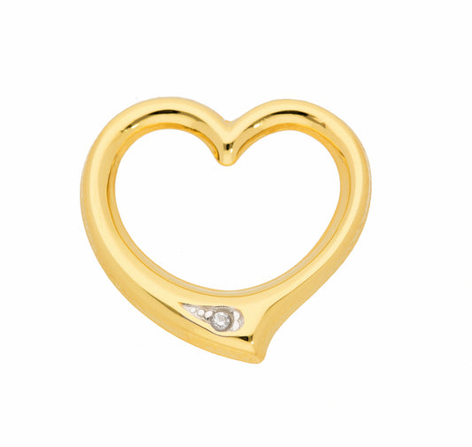 Adelia´s 585 Gold Anhänger Swingheart mit Diamant