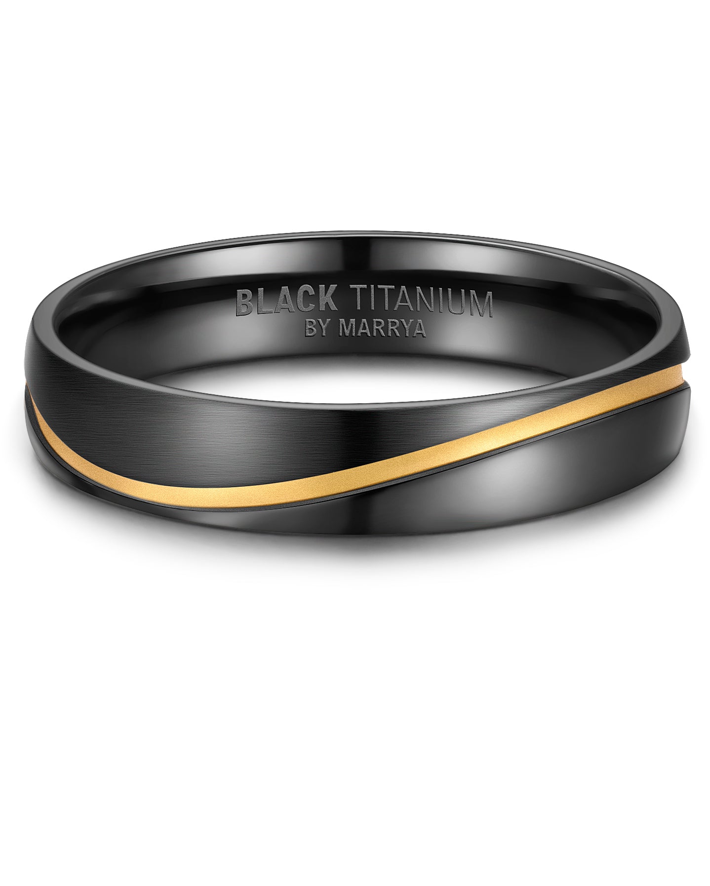 Black Titanium - Zirkonium Trauring Ehering Partnerring