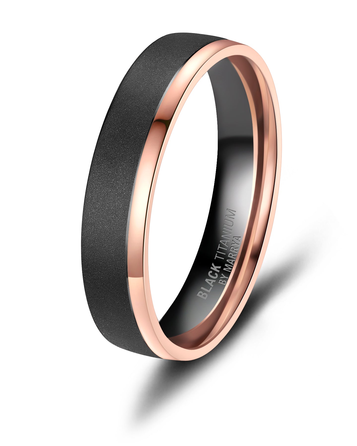 Black Titanium - Zirkonium Trauring Ehering Partnerring