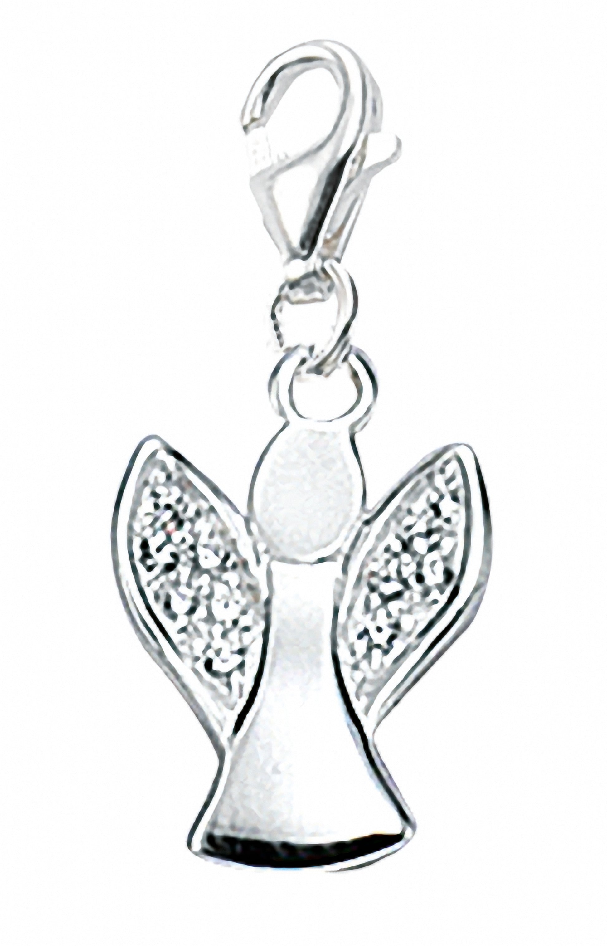 Adelia´s 925 Silber Charms Anhänger Engel mit Zirkonia