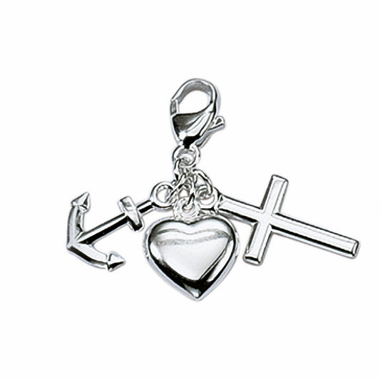 Adelia´s 925 Silber Charms Anhänger Glaube-Liebe