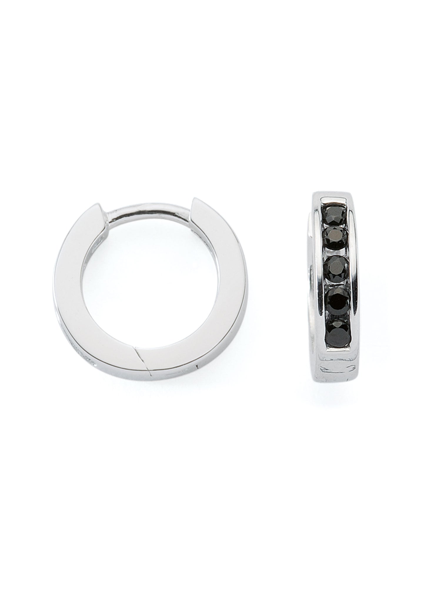Adelia´s 925 Silber Ohrringe   Creolen mit Zirkonia Ø 12,2 mm