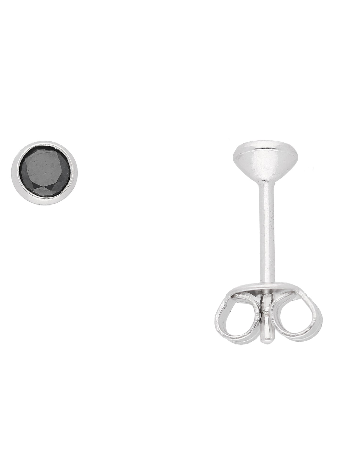 Adelia´s 925 Silber Ohrringe   Ohrstecker mit Zirkonia Ø 4 mm