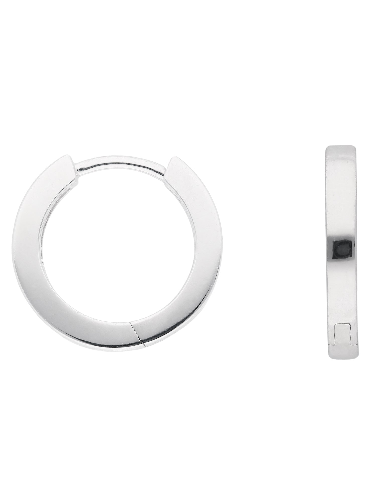 Adelia´s 333 Weißgold Ohrringe   Creolen Ø 15,2 mm