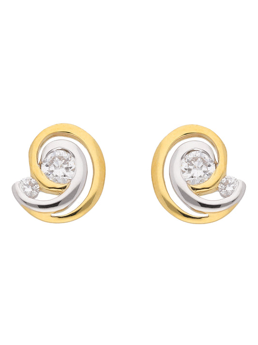 Adelia´s 333 Gold Ohrringe   Ohrstecker mit Zirkonia
