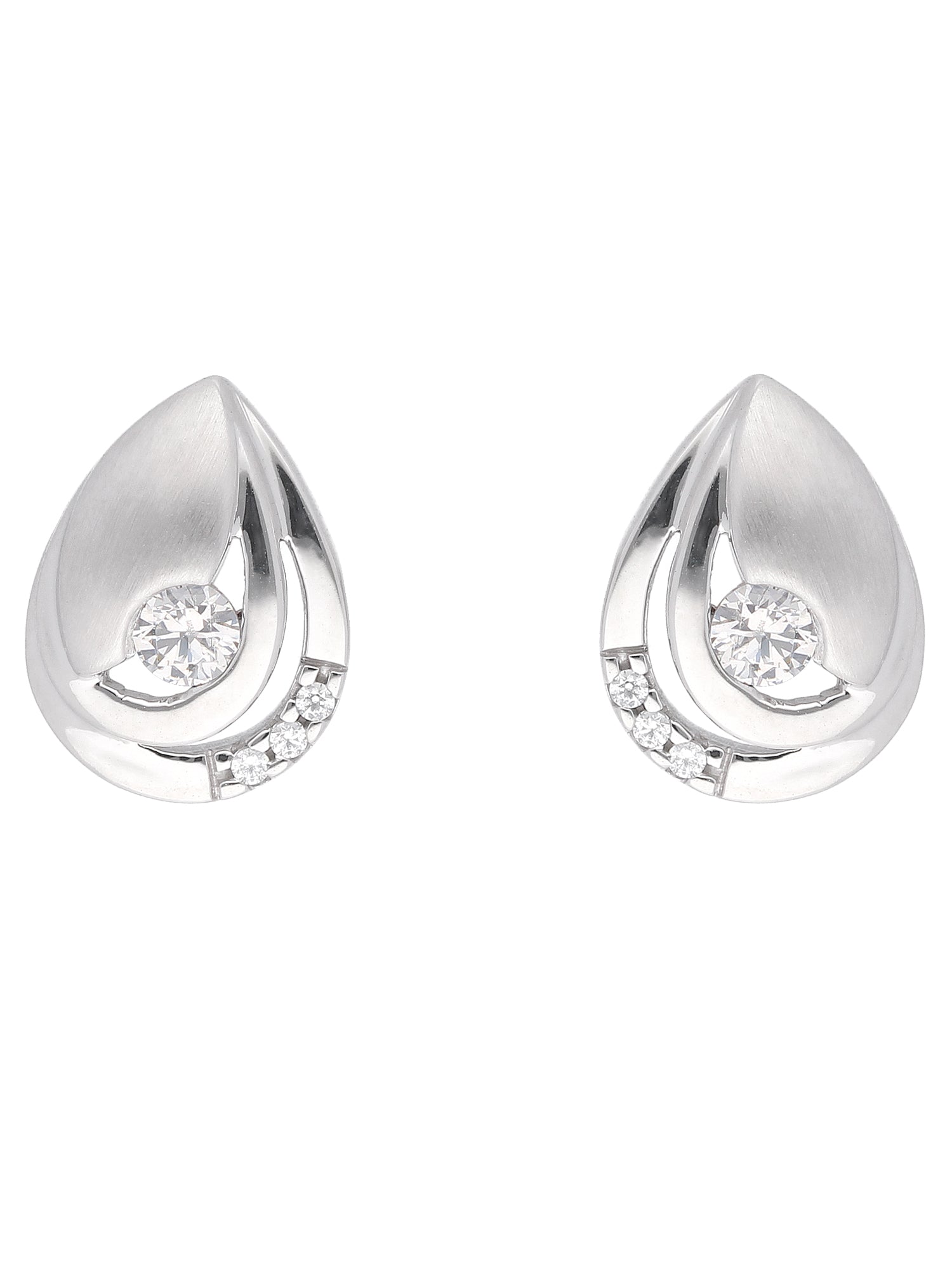 Adelia´s 333 Weißgold Ohrringe   Ohrstecker mit Zirkonia