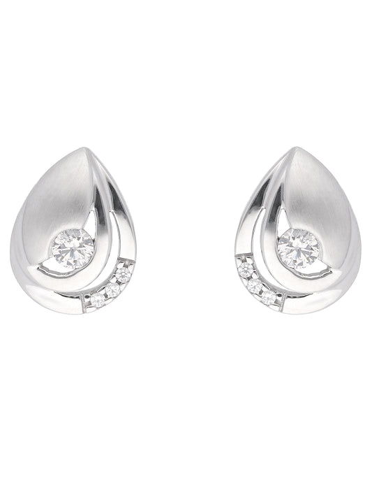 Adelia´s 333 Weißgold Ohrringe   Ohrstecker mit Zirkonia