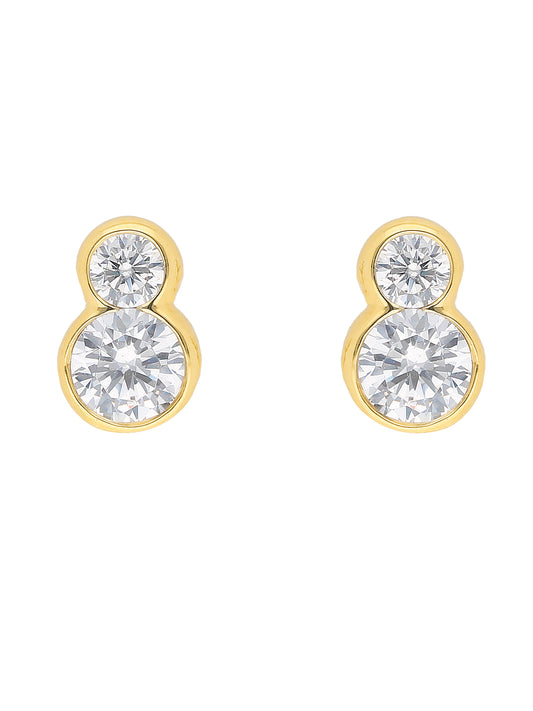 Adelia´s 333 Gold Ohrringe   Ohrstecker mit Zirkonia
