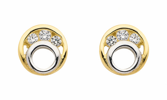 Adelia´s 333 Gold Ohrringe   Ohrstecker mit Zirkonia