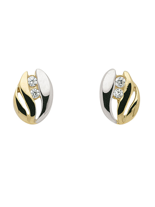 Adelia´s 333 Gold Ohrringe   Ohrstecker mit Zirkonia