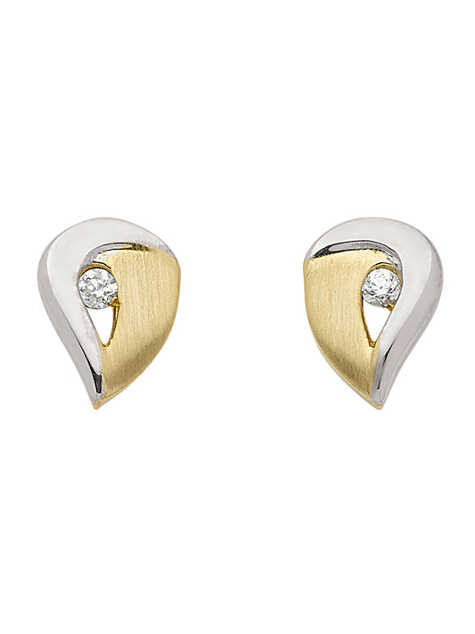 Adelia´s 333 Gold Ohrringe   Ohrstecker mit Zirkonia