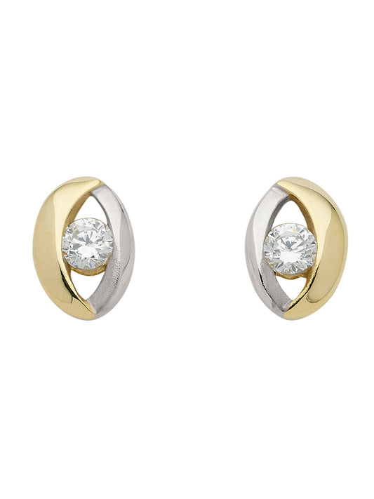 Adelia´s 333 Gold Ohrringe   Ohrstecker mit Zirkonia