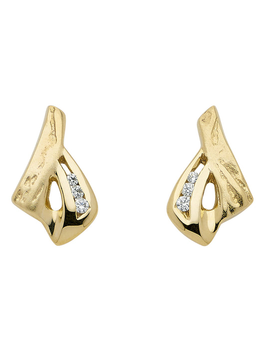 Adelia´s 333 Gold Ohrringe   Ohrstecker mit Zirkonia