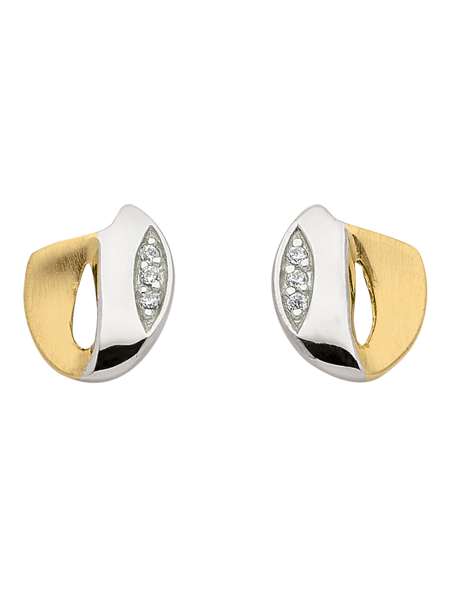 Adelia´s 333 Gold Ohrringe   Ohrstecker mit Zirkonia
