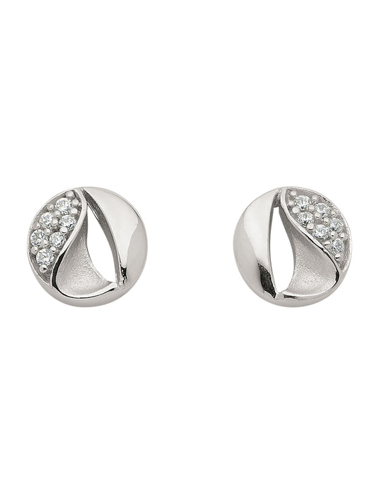 Adelia´s 333 Weißgold Ohrringe   Ohrstecker mit Zirkonia